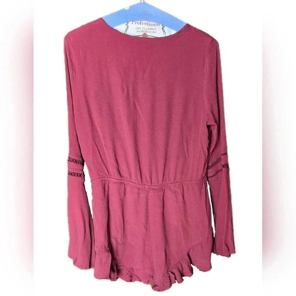 Tobi, Size L, Red Wine Romper - Picture 10 of 16